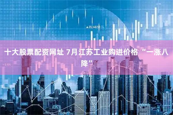十大股票配资网址 7月江苏工业购进价格 “一涨八降”